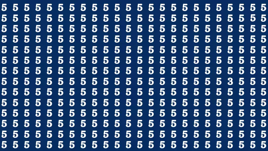 Test Visual Acuity: If you have Eagle Eyes Find the Number 3 in 15 Secs