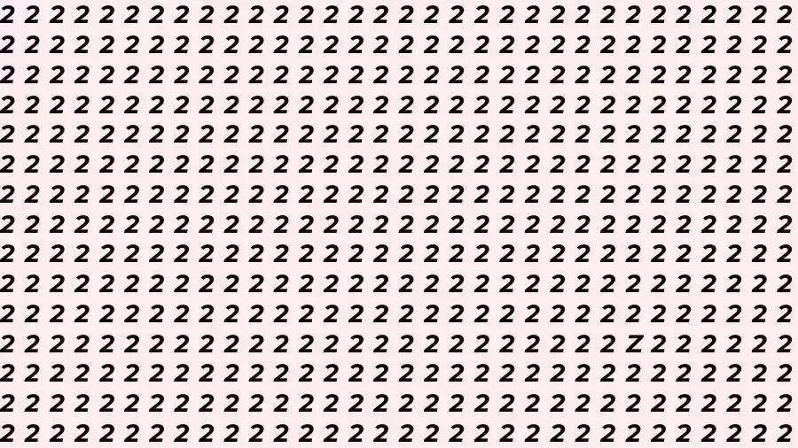 Optical Illusion Brain Test: If you have Sharp Eyes Find the letter Z among 2 in 12 Seconds?