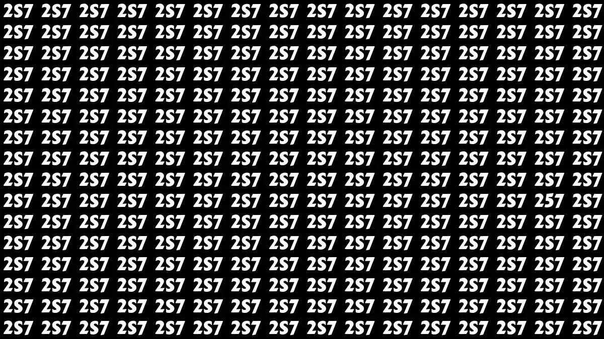 Optical Illusion Eye Test: If you have Eagle Eyes Find the Number 257 in 10 Secs