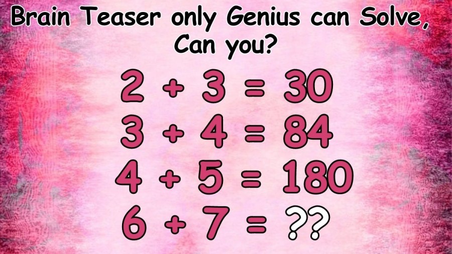 Are you a Genius? Brain Teaser only Genius can Solve, Can you?