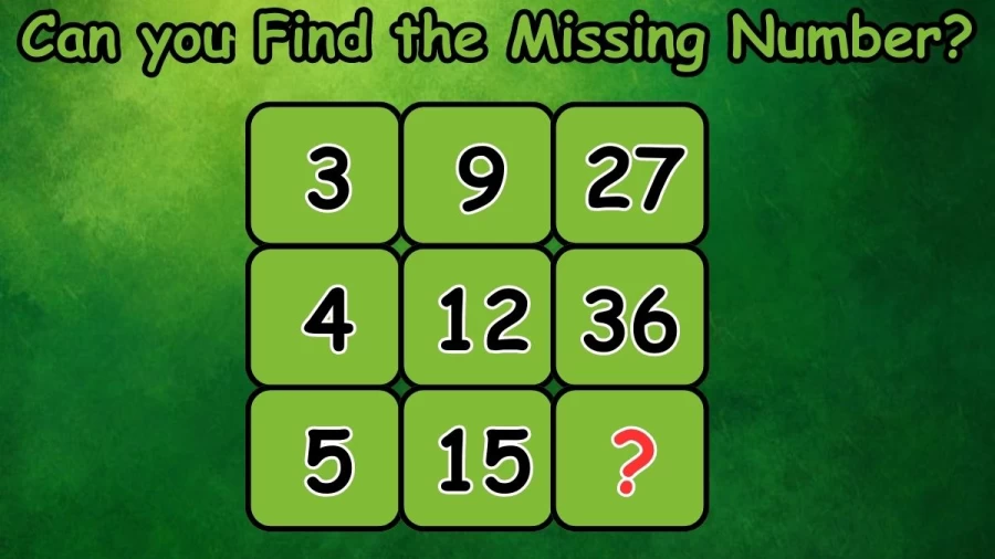 Brain Teaser: Can you Find the Missing Number in this Math Challenge?