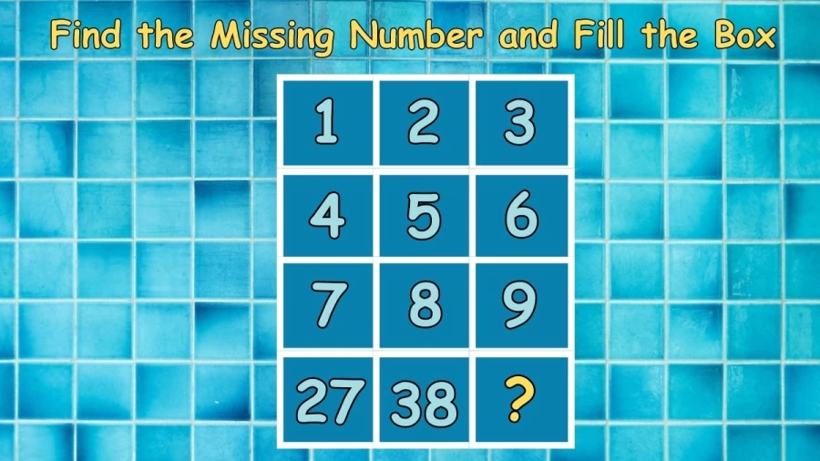 Brain Teaser: Find the Missing Number and Fill the Box