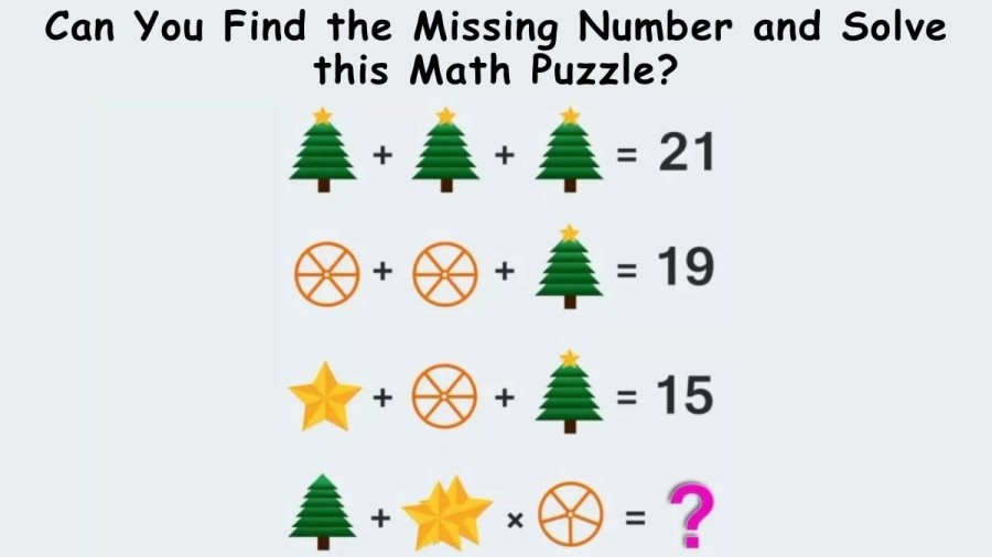 Brain Teaser for Genius Minds - Can You Find the Missing Number and Solve this Math Puzzle?