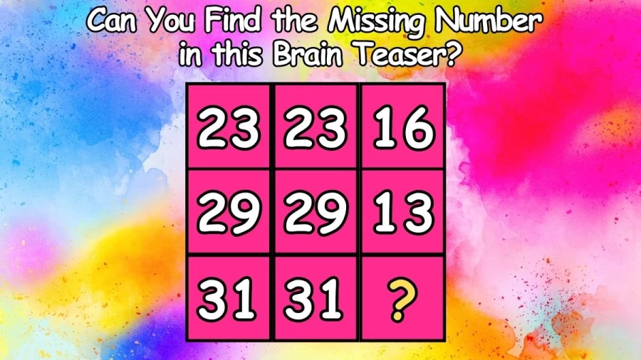 Can You Find the Missing Number in this Brain Teaser Math Test?