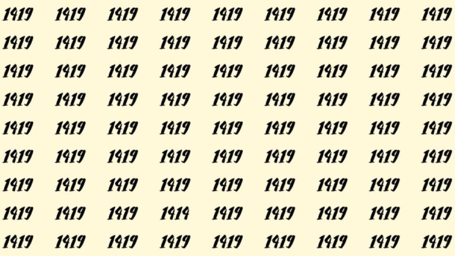 Can You Spot 1414 among 1419 in 30 Seconds? Explanation and Solution to the Optical Illusion
