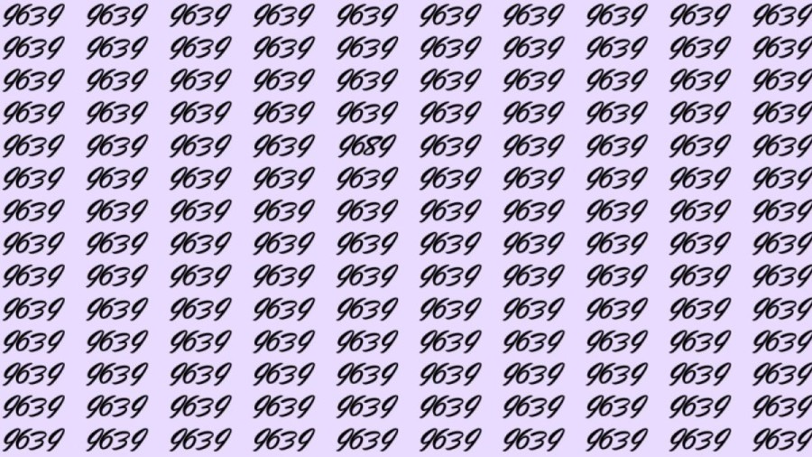 Can You Spot 9689 among 9639 in 12 Seconds? Explanation and Solution to the Optical Illusion