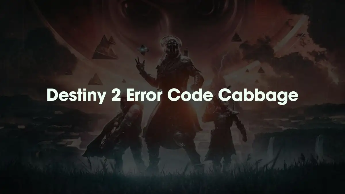 Destiny 2 Error Code Cabbage, How to Fix Destiny 2 Error Code Cabbage?