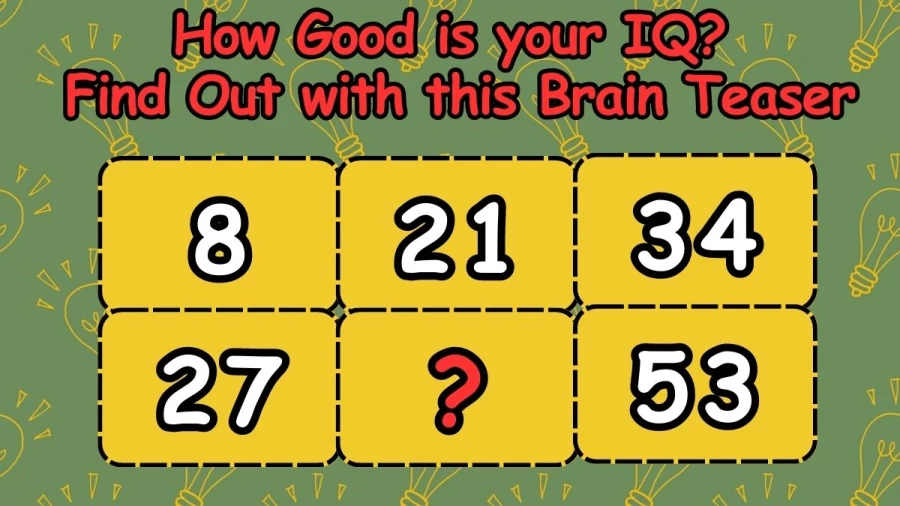 How Good is your IQ? Find Out with this Brain Teaser