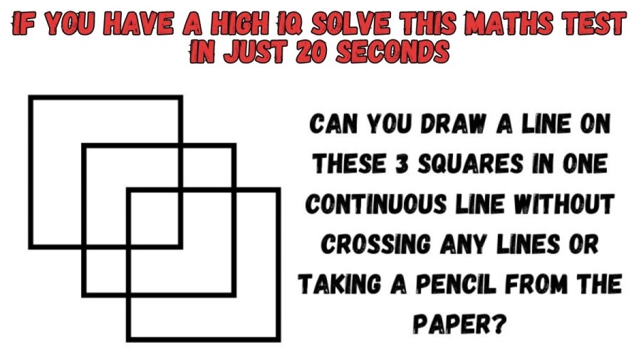 If you have a High IQ Solve this Maths Test in just 20 Seconds