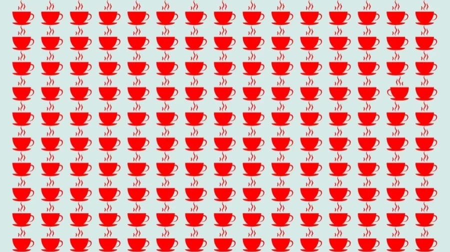 Optical Illusion Test: Can you find the Odd Cup in this Image?