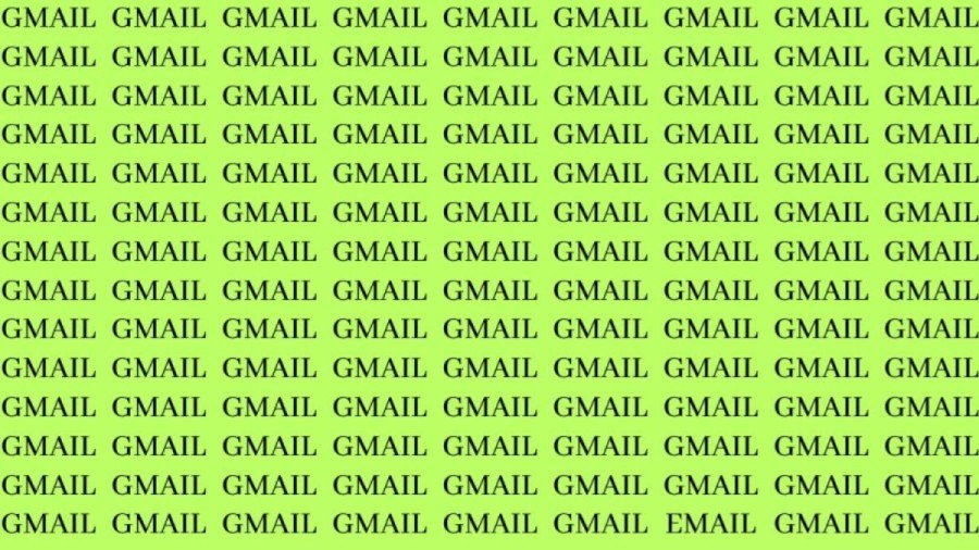 Brain Teaser: If You Have Hawk Eyes Find The Word Email In 15 Secs