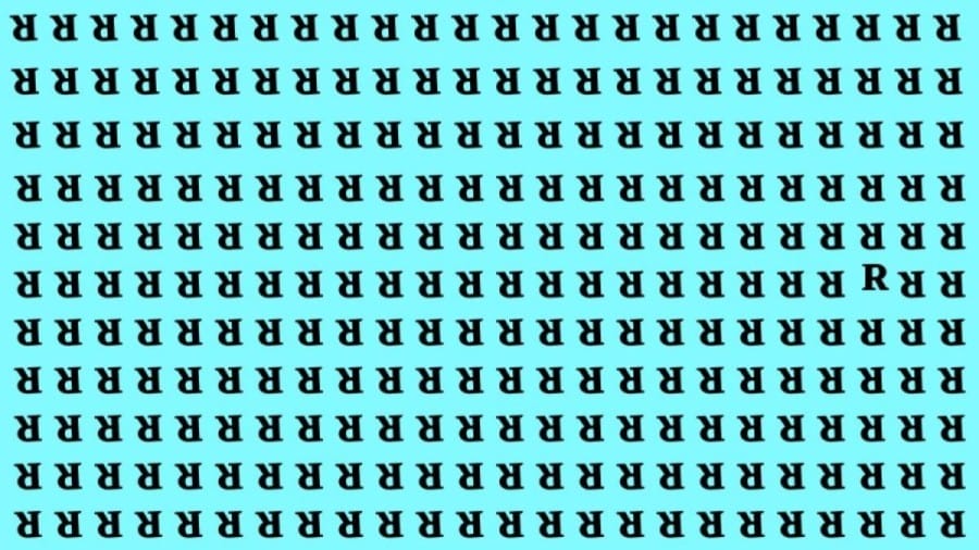 Optical Illusion Visual Test: If you have Eagle Eyes find the R in 15 Secs