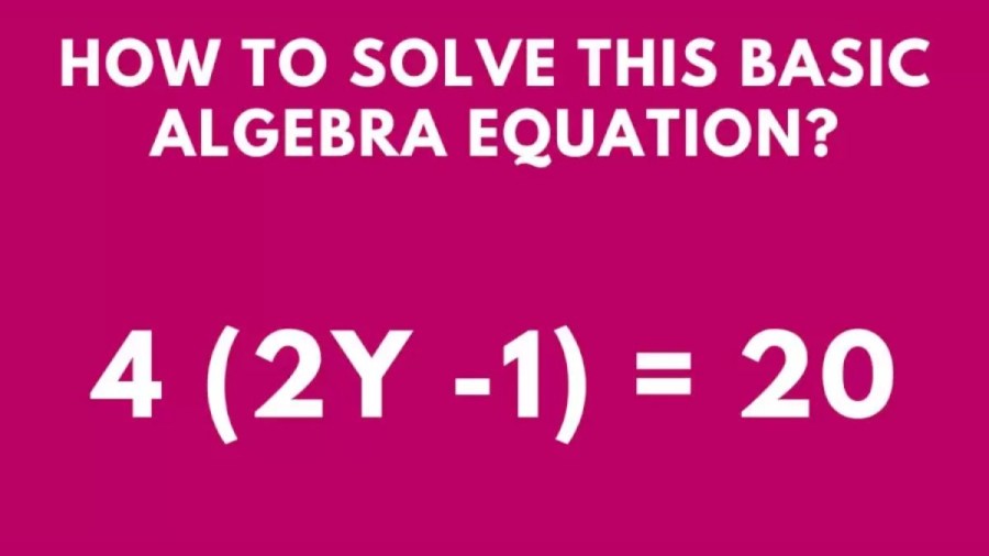 Brain Teaser Algebra Puzzle: How to solve this basic Algebra Equation?