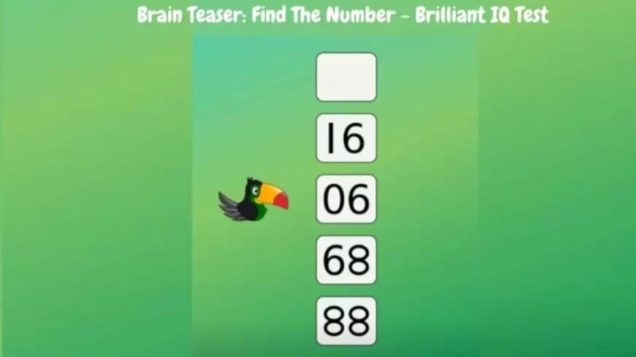 Brain Teaser Brilliant IQ Test: Find The Missing Number