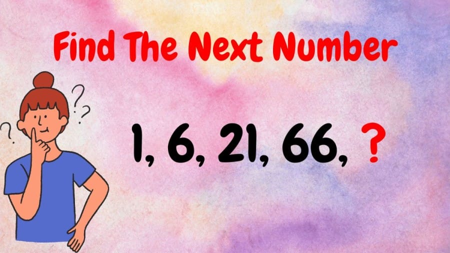 Brain Teaser: Find The Next Number 1, 6, 21, 66, ?
