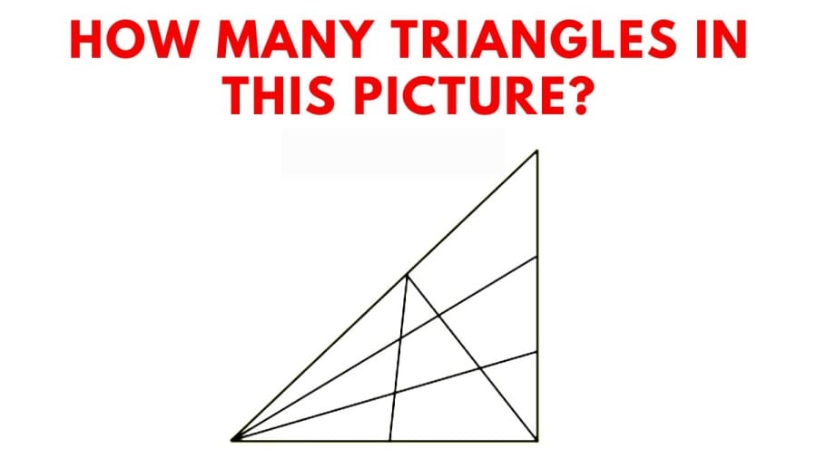 Brain Teaser: How Many Triangles In This Picture?