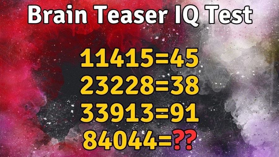 Brain Teaser IQ Test: Find the Missing Number Reasoning Puzzle