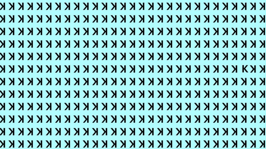Brain Teaser: If you have Eagle Eyes find the K in 15 Secs