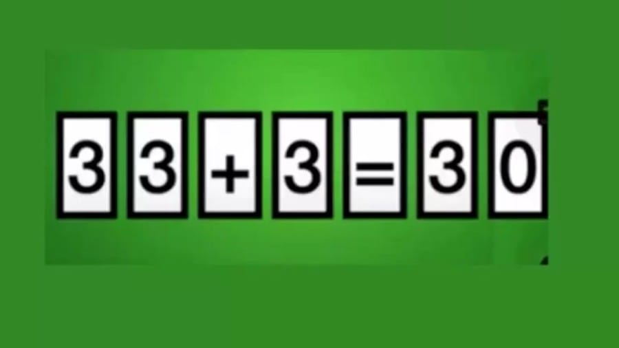 Brain Teaser: Move 1 Card To Fix The Equation - IQ Test