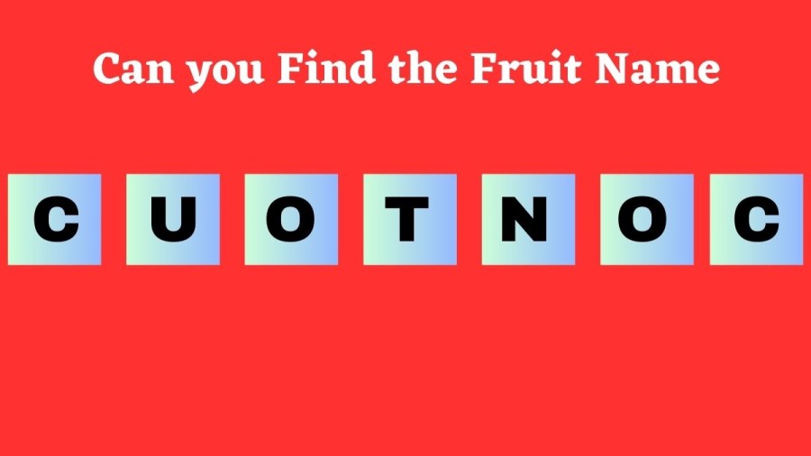 Brain Teaser Scrambled Word Puzzle: Can you Guess the Fruit Name in 12 Seconds?