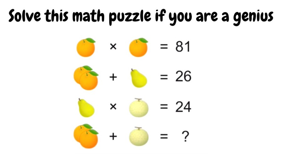 Brain Teaser: Solve this math puzzle if you are a genius