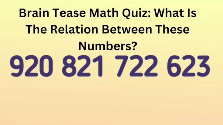Brain Teaser: What is the relation between these numbers? Logical Puzzle
