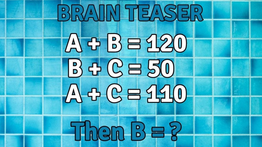 Brain Teaser only Genius can Solve: Using the Clues Find the Value of B
