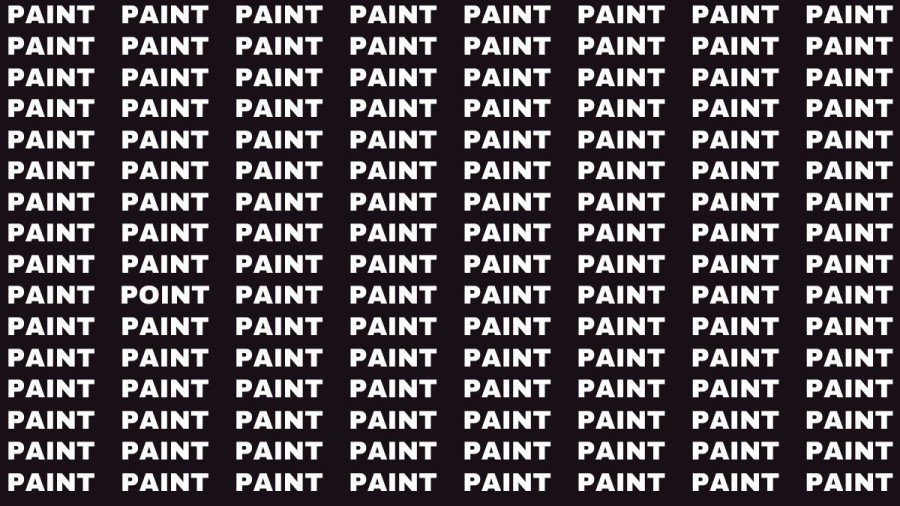 Brain Test: If you have Sharp Eyes Find Point among Paint in 15 secs