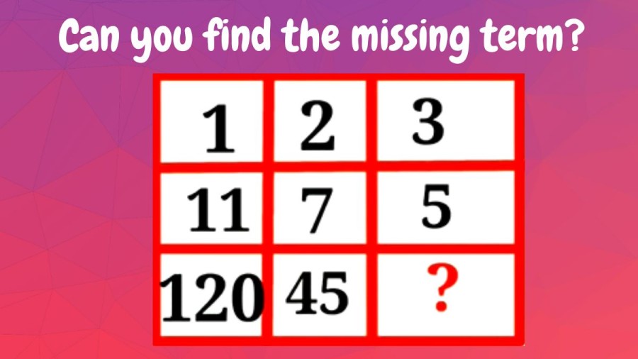 Can you find the missing term? Brain Teaser