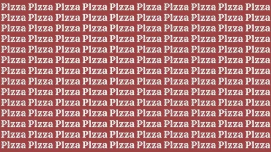 Optical Illusion: If You Have Eagle Eyes Find Word Pizza In 20 Secs