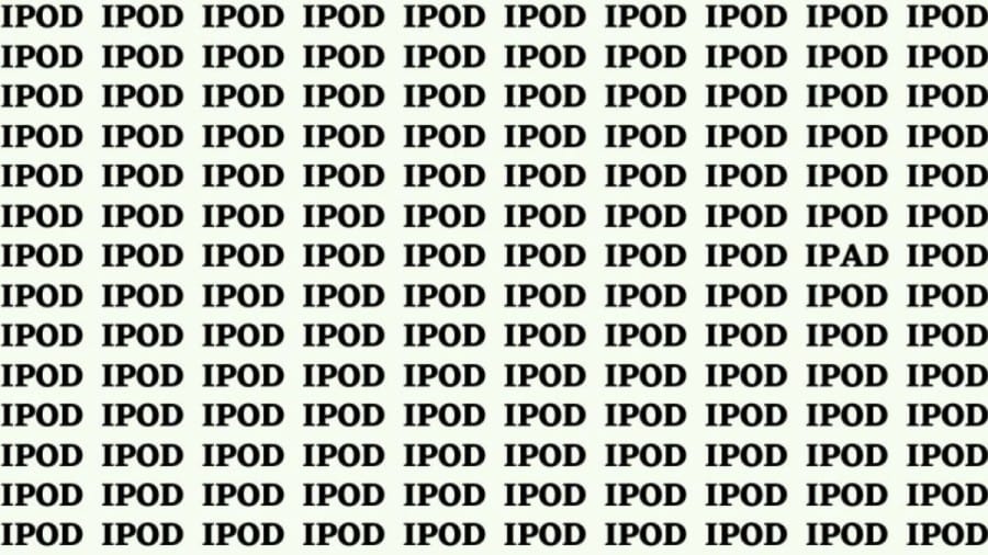 Optical Illusion: If You Have Hawk Eyes Find iPad Among iPod in 20 Secs