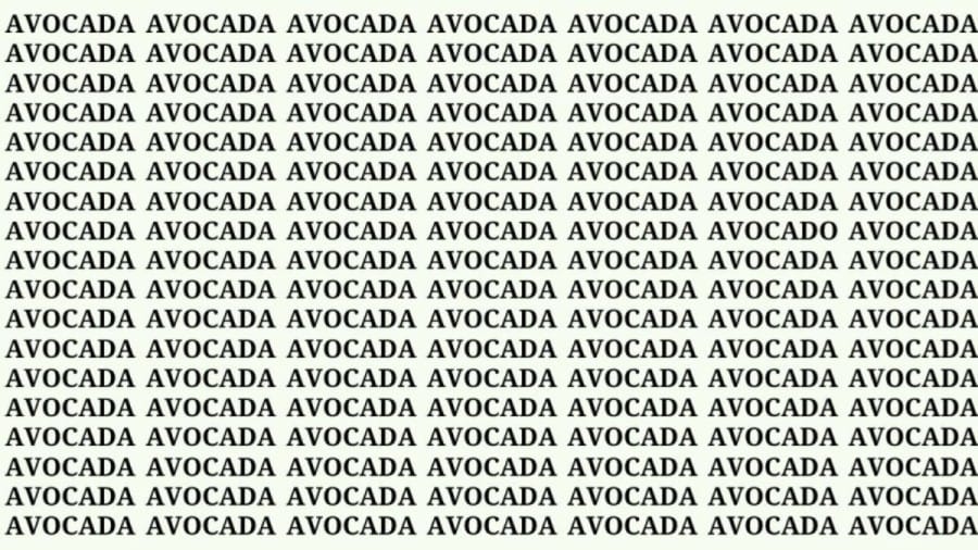 Optical Illusion: If you have Eagle Eyes find Avocado among Avocada in 20 Secs?