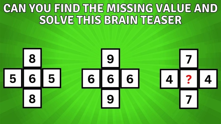Tricky Math Puzzles: Can you Find the Missing Value and Solve this Brain Teaser