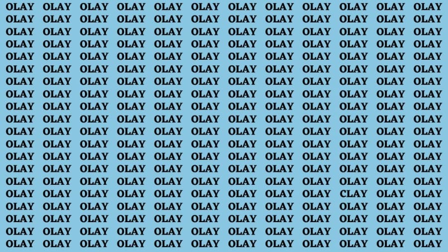 Brain Teaser: If You Have Eagle Eyes Find CLAY within 15 Secs?