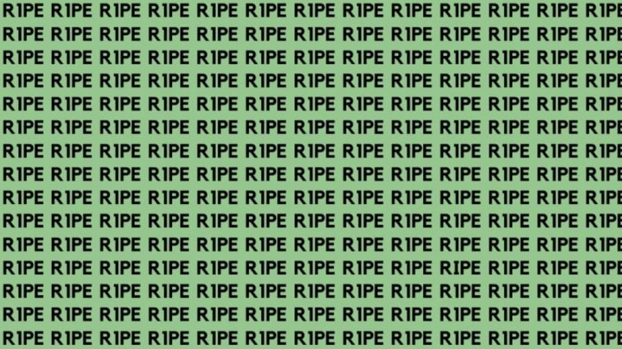 Brain Test: If You Have Eagle Eyes Find The Word Ripe In 15 Secs