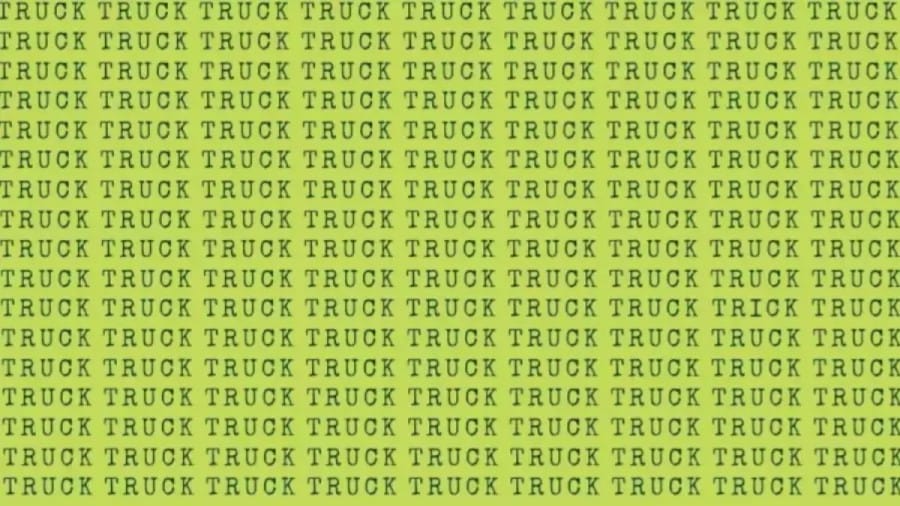 Optical illusion Eye Test: If You Have Hawk Eyes Find Trick Among Truck In 15 Secs