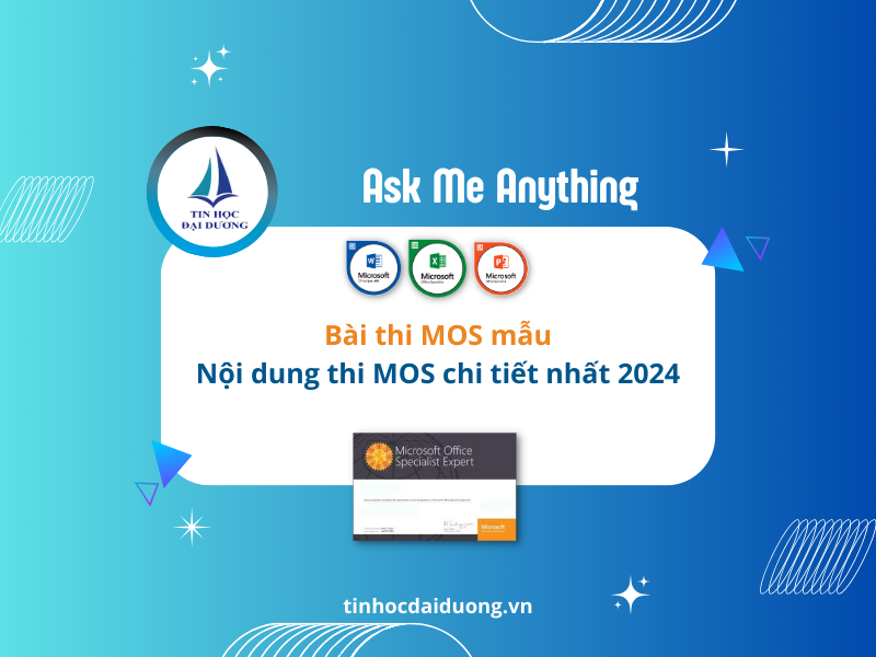 Giới thiệu về bài thi MOS và tầm quan trọng của bài thi mẫu