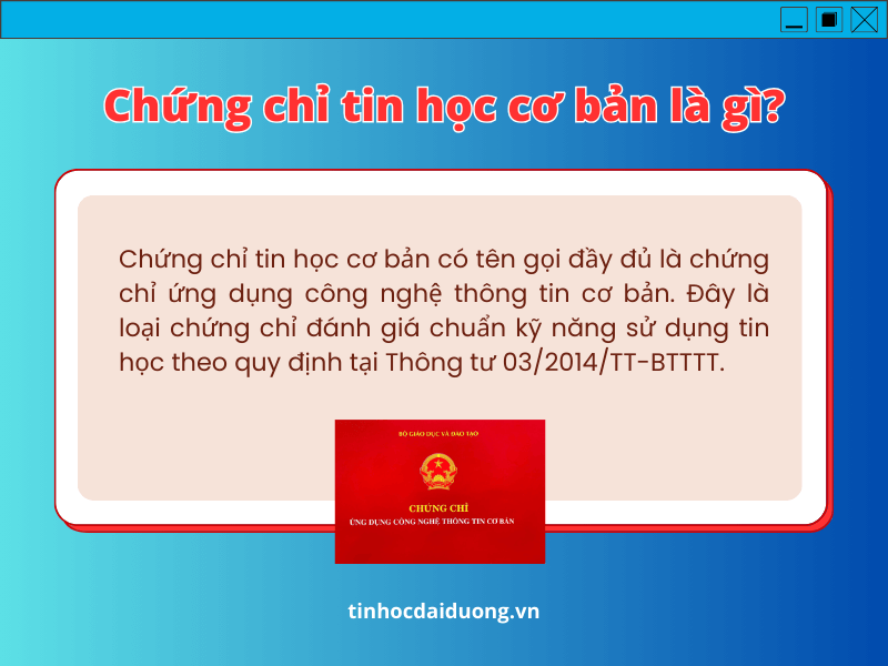 Giá trị sử dụng của chứng chỉ tin học cơ bản