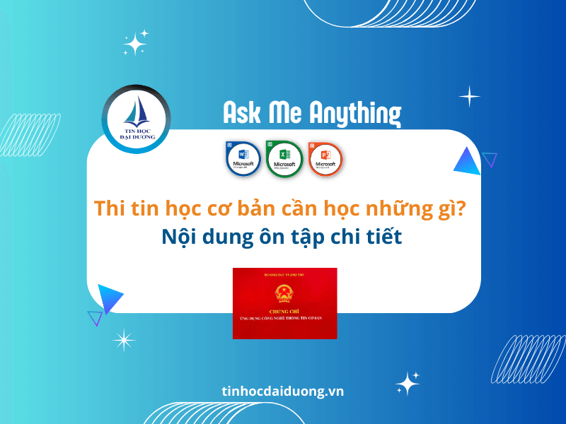 Cấu Trúc Đề Thi Tin Học Cơ Bản