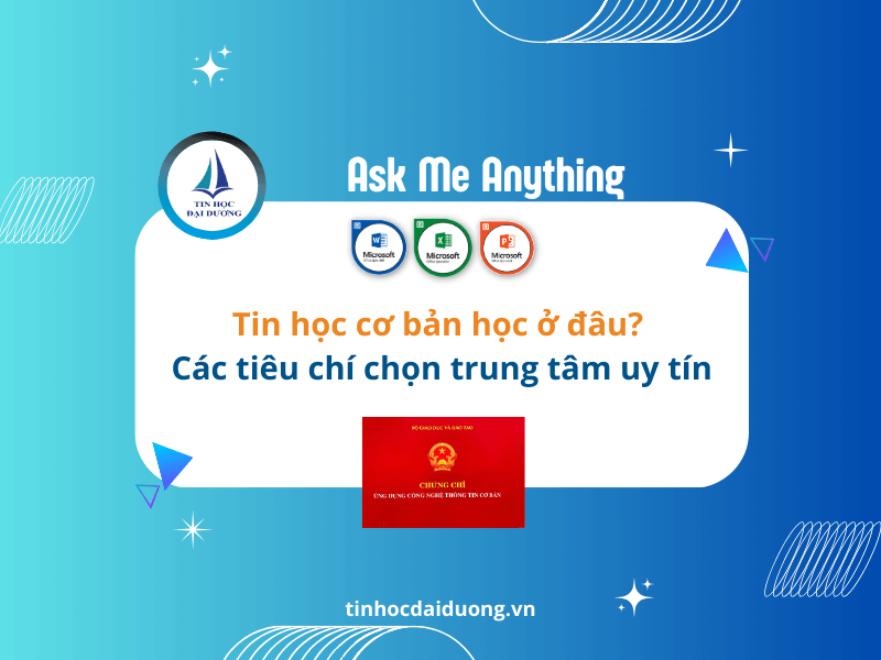 Bằng tin học cơ bản có giá trị sử dụng như thế nào?